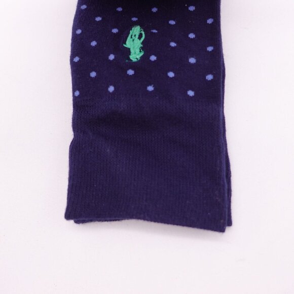 NEW Polo Ralph Lauren 3 Pack Socks Logo Embroidered Polk Cotton Blend Navy Blue - Picture 3 of 7